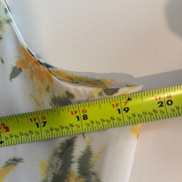 Alex Marie Floral Yellow and White Wrap Dress - Picture 8 of 8